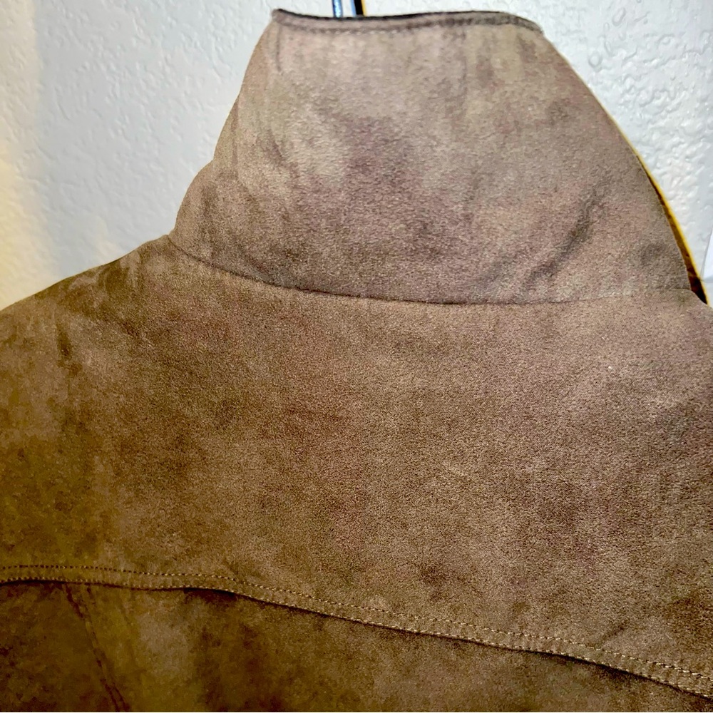 Aberdeen Collection Brown Suede Bomber Jacket - image 4